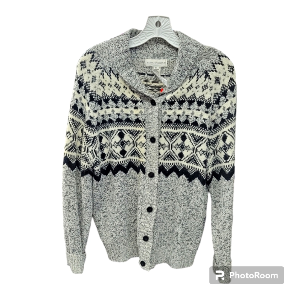Vintage Evan Picone Silk Mix Cardigan Sweater Size XL